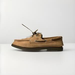 Sperry Top-Sider Authentic Original Boat Shoes Tan Leather Men’s 5M Non-Marking
